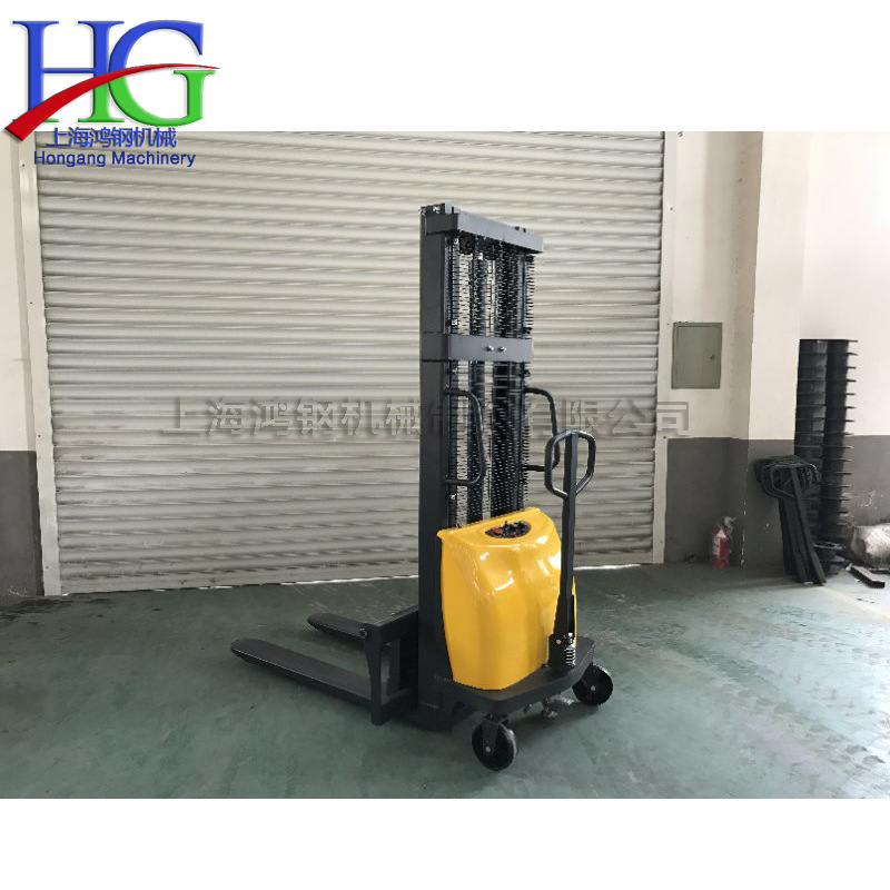 仓库车间装卸升高工具车 全自动电动堆高车 液压式货物托盘叉车