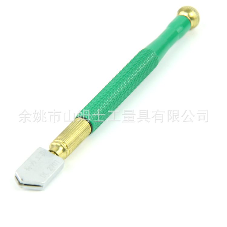 浙江厂家批发仿金柄普通玻璃刀 多种规格可代理 金刚石玻璃刀