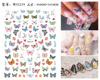 New Butterfly Nail Patch Flower Cross-border E-commerce Spring Glipper INS Butterfly Nail Patch Flower WG231-240