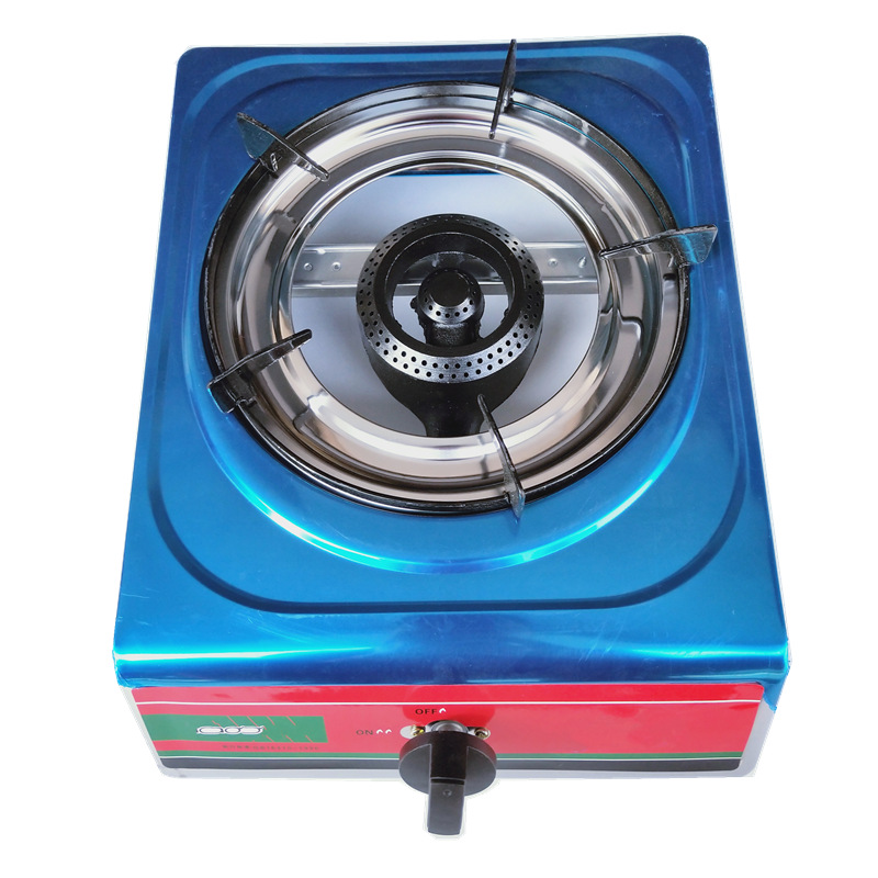 06加厚不锈钢家用单灶液化气天然气小蜂窝单灶台式燃气单炉煤气灶