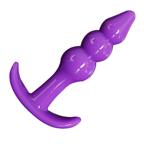 Backcourt anal plug anal stimulation silicone women's bead vibrator backcourt massager male adult sex toys