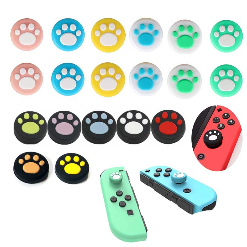 Защитная крышка для рокера консоли Switch игровая NS с когтем кошки силиконовая крышка rocker свитчед ручка
