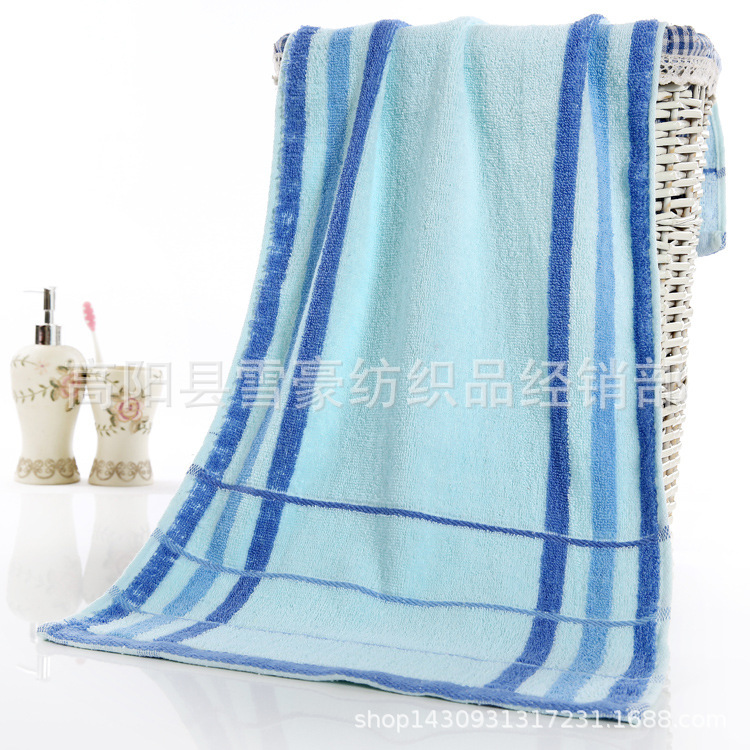 Extra large widened 39*90 color bar broken large bath towel lengthened 140g sports towel