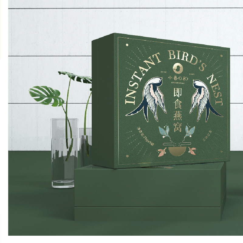 厂家制作燕窝礼盒包装盒小罐茶叶盒固体饮料包装礼盒制作