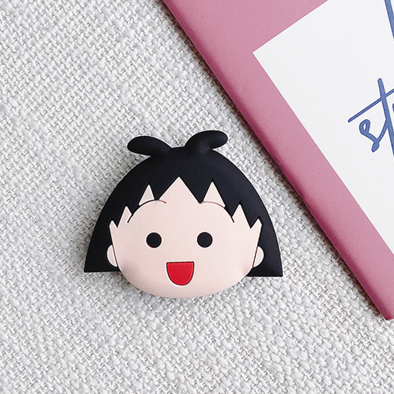 Dibujos animados lindo creativo de silicona teléfono móvil airbag soporte perezoso anillo de silicona retráctil hebilla logo al por mayor