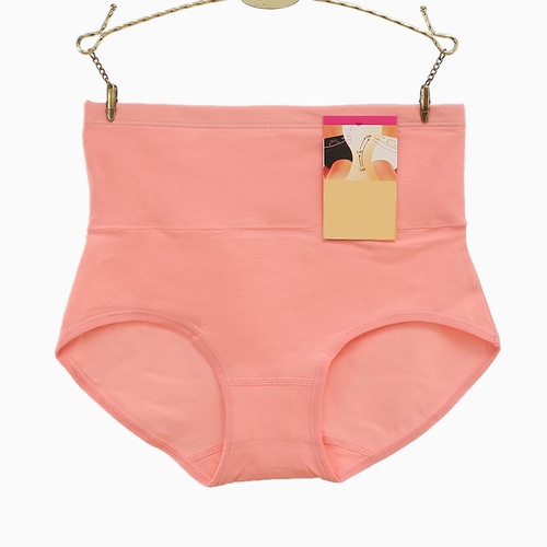 Autumn and winter hot product 40 count combed cotton manufacturers wholesale women's high waist pure cotton underwear multi-size solid color women's underwear