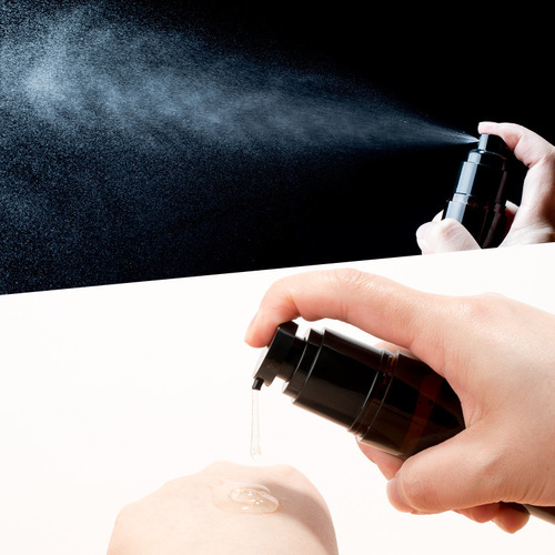 Brown light-proof vacuum bottle lotion press foundation liquid plastic bottle spray bottle portable travel essence eye cream