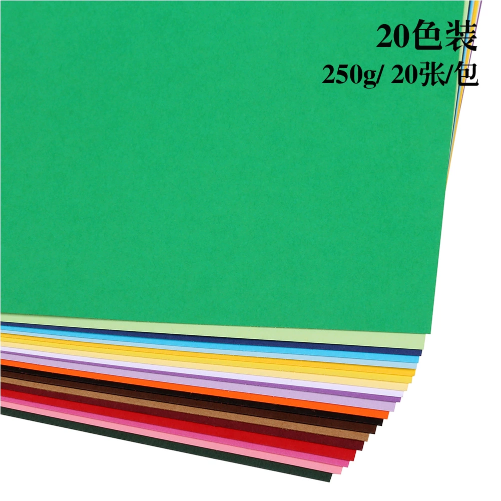 Красящая цветная основа A4, 250 г/м², детский творческий бумага, assorted colors, 210×297 мм