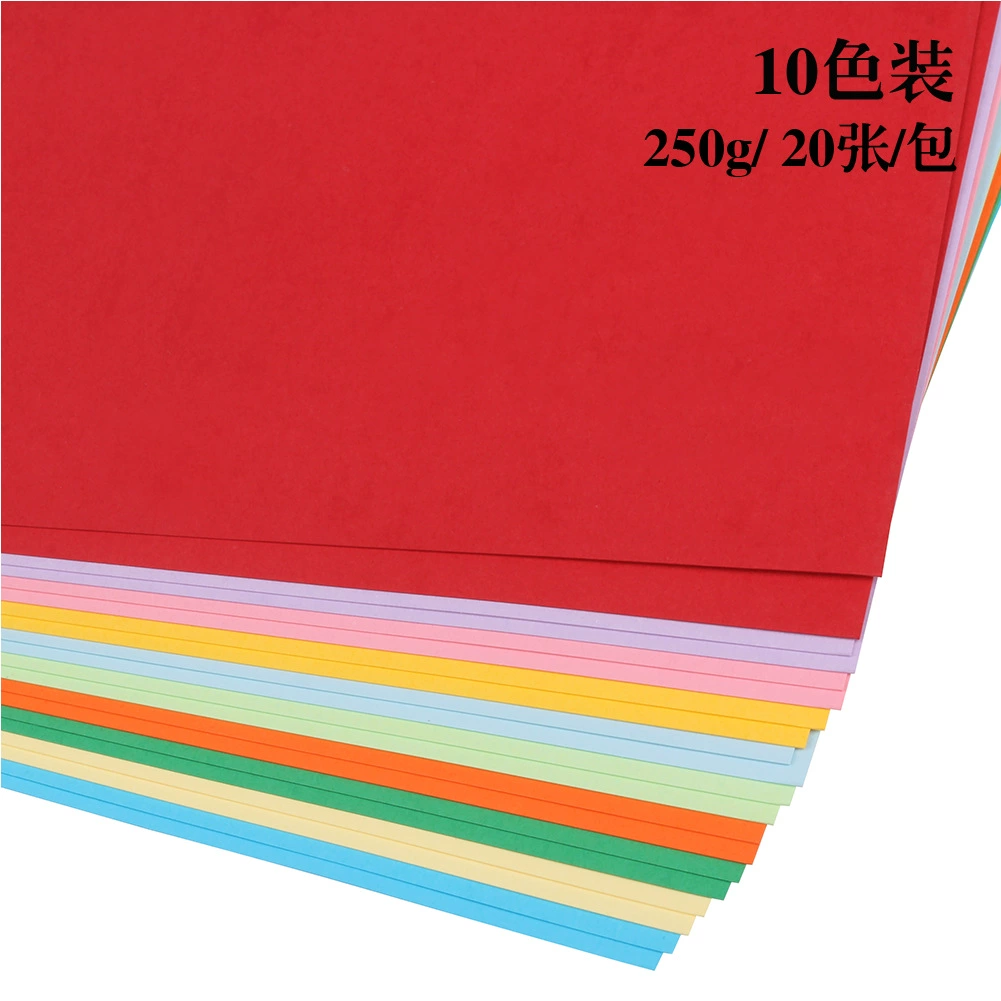 Красящая цветная основа A4, 250 г/м², детский творческий бумага, assorted colors, 210×297 мм