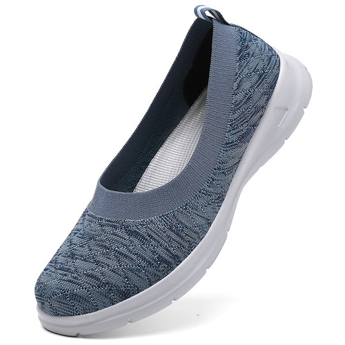 Summer women's shoes, breathable mother's shoes, soft-soled lazy shoes, walking shoes, shallow shoes, middle-aged and elderly shoes, grandma's shoes, light MM06