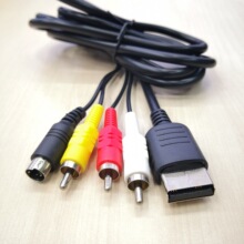 适用于世嘉SEGA Dreamcast S-AV cable 世嘉DC128 S-AV线1.8M黑色