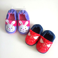 秋冬款 外贸 儿童款胶底包跟棉拖 男女童加厚室内家居鞋