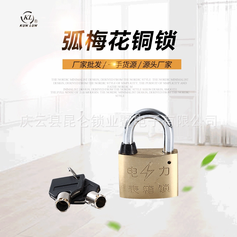 40 мм Дуги цветок сливы медный замок открытый замок измеритель мощности коробка замок состояние сетки замок Kunlun замок 40 медь замок 40 медный замок
