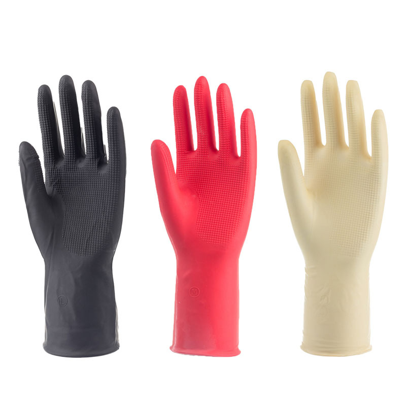 Cocina lavavajillas guantes de las mujeres rojo Delgado mini lavandería del hogar fruta lavado tazón hogar guantes de látex