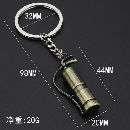 Custom 119 Fire Extinguisher Keychain Creative Safety Fire Promotion Gift Fire Extinguisher Keychain