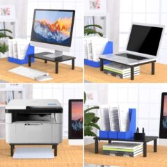 Office storage metal cross-border laptop stand laptop cooling rack easy installation height adjustable with buckle-type three-level adjustable