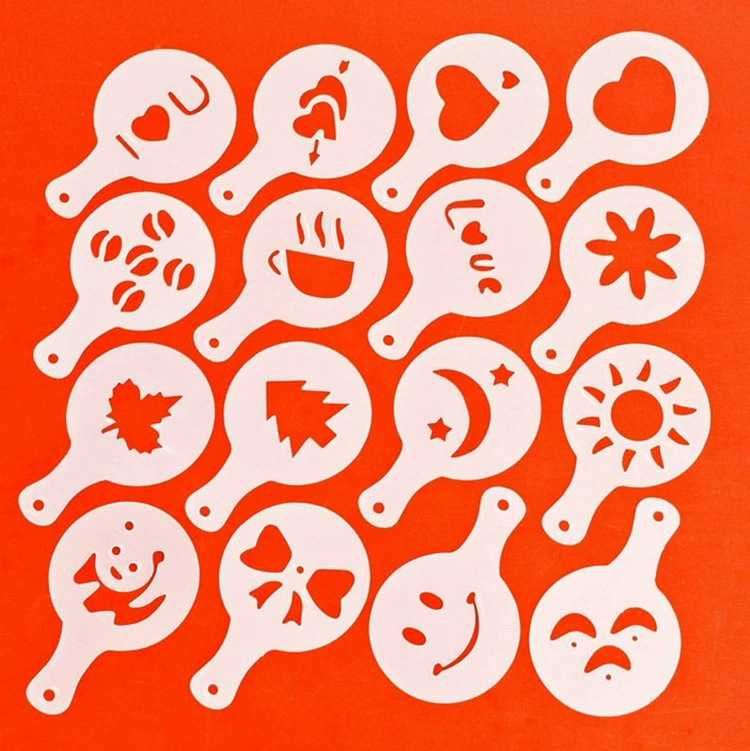Plastic coffee mold, template, set, increased thickness