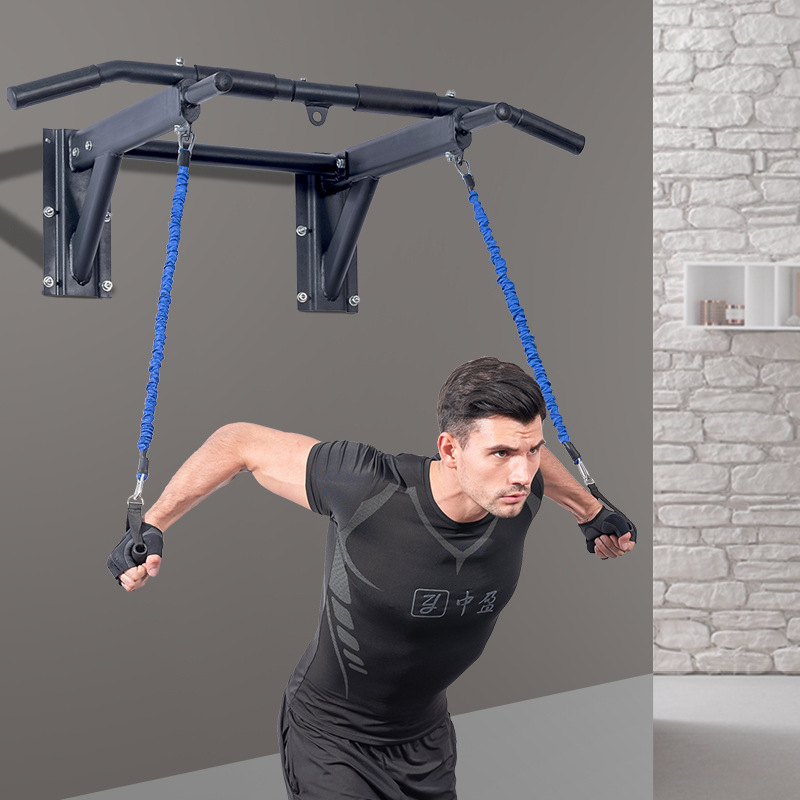 Barra horizontal interior hogar gimnasio equipo familia pared perforación estiramiento doble palanca niños adulto pull-up dispositivo