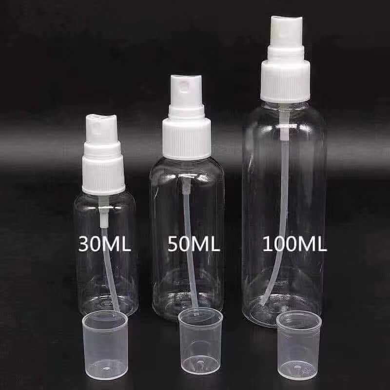 现货30ML 50ml  100ML酒精喷雾瓶100毫升PET高透喷雾瓶