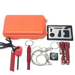 Outdoor waterproof sealed box, waterproof plastic box, SOS box, outdoor survival storage box, EDC first aid kit