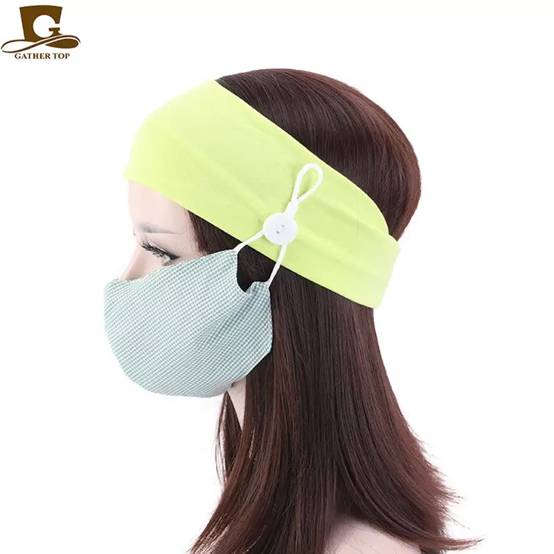 防勒护耳口罩发带 纽扣运动头带 护士医务人员口罩头带 TD-222A