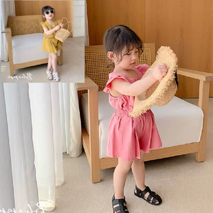 Комплект для девочек: блуза с летящими рукавами и шорты лето 3–8 лет