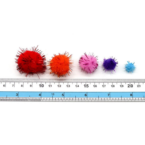 10-30mm golden fur ball creative children's handmade DIY glitter fur ball clothing toy fur ball wholesale