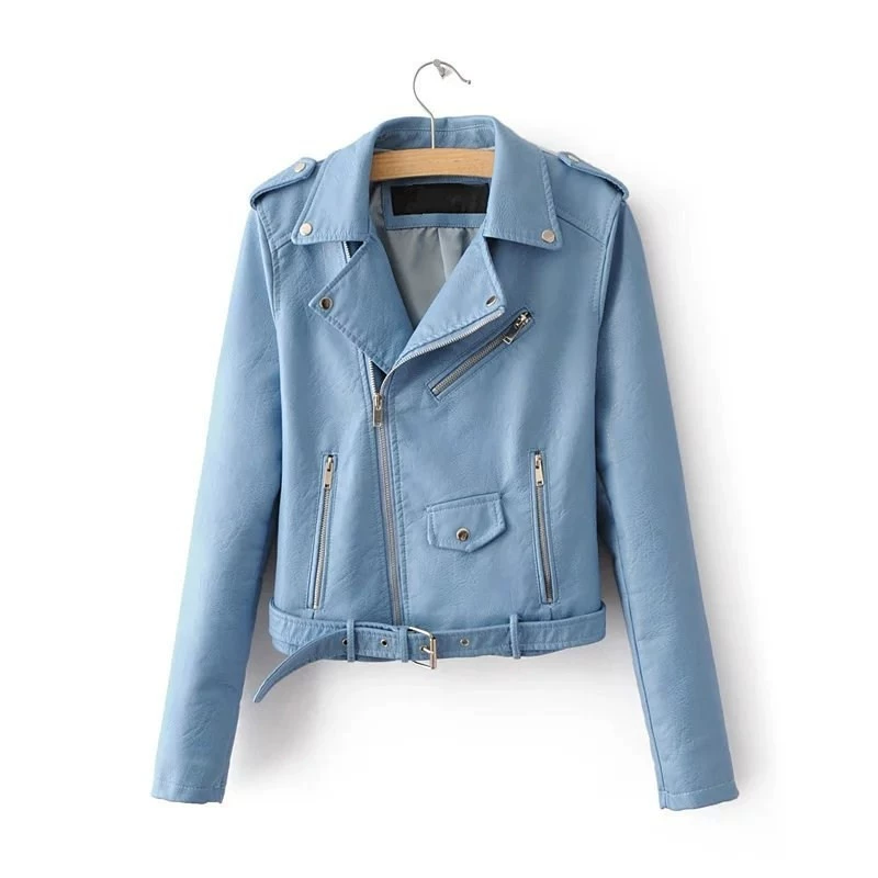 Polyurethane jacket, short set, European style, city style
