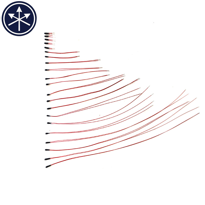 ntc高精度温度传感器测温型热敏电阻漆包线小黑头水滴头电阻