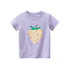 27home brand children's summer new 2024 girls' short-sleeved t-shirt wholesale children's clothing dropshipping one piece