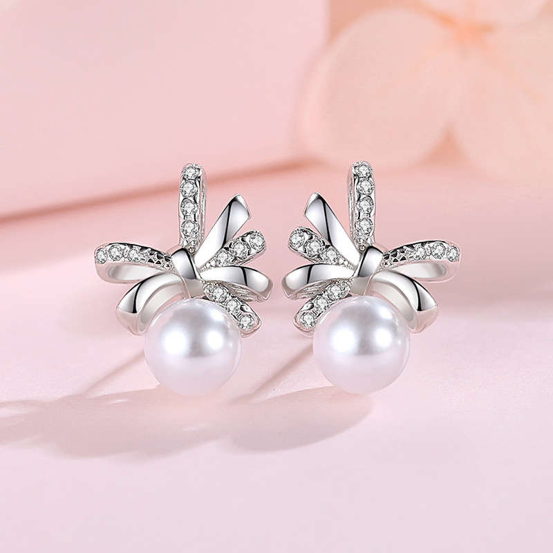 S925 collar de arco de plata esterlina de las mujeres popular Red rojo elegante simple cadena de clavícula ins viento frío para la novia