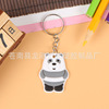 Cartoon doll PVC, silica gel keychain from soft rubber, transport, school bag, backpack accessory