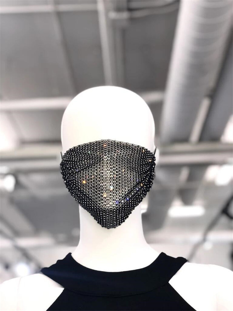 Masque en maille scintillante pour femme, très populaire en 2024, Z1207_voghion.com