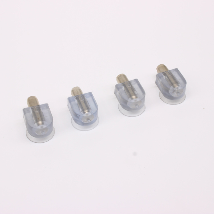 5cm/6cm soporte de estante de vidrio soporte de estante de plástico con ventosa partición pin soporte de soporte transparente conector