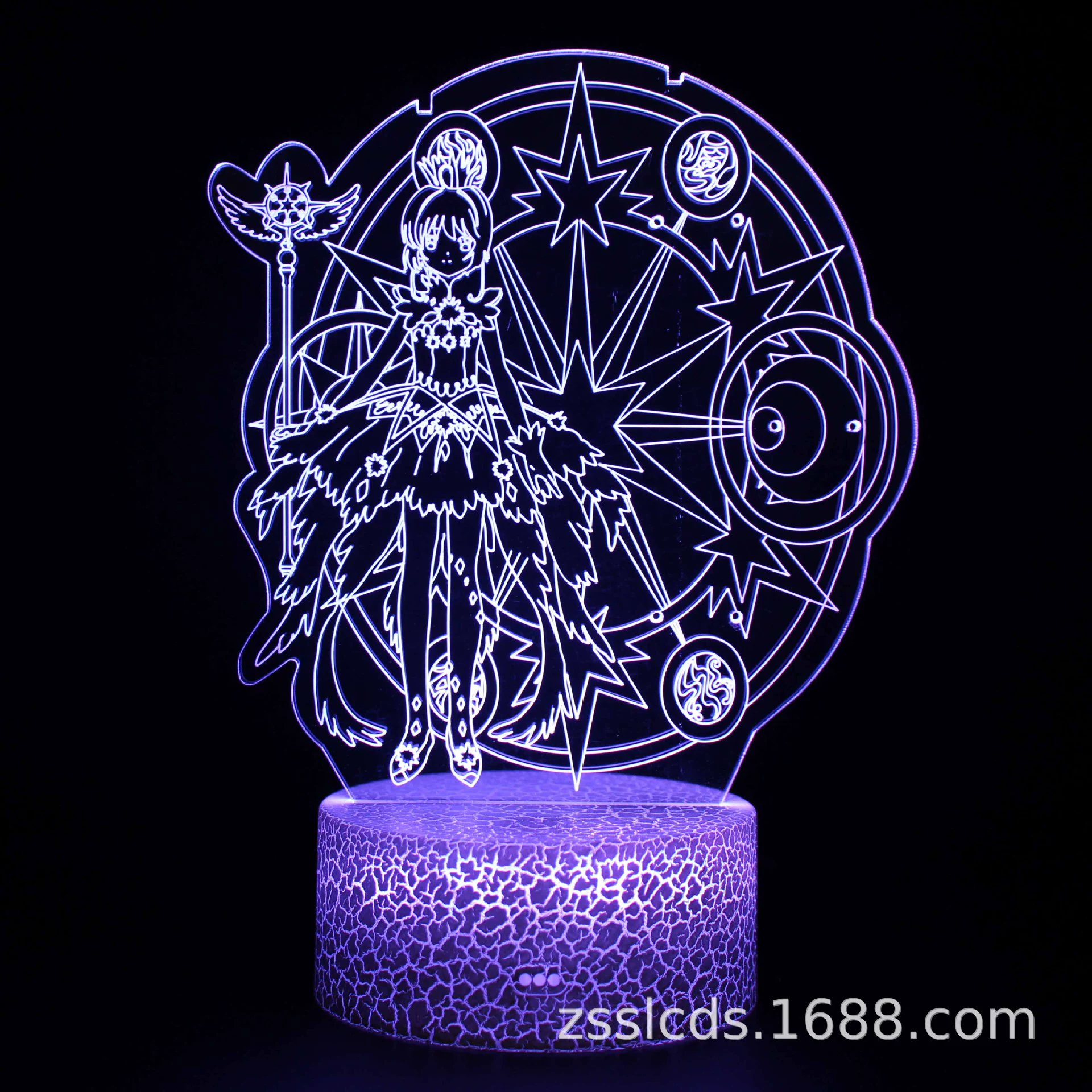 Н night light, (Cross-border trading), Sailor Moon, 3D, creative gift