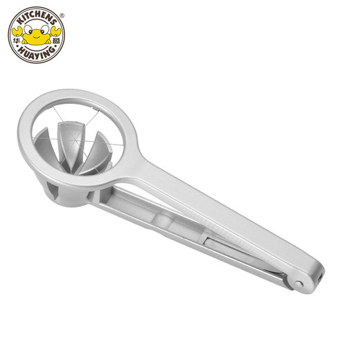 Cross-border multifunctional stainless steel egg cutter manual egg splitter preserved egg slicer kitchen gadget