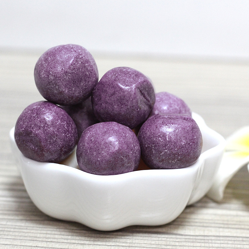 红薯干网红小零食紫薯奶球10斤夹心紫心奶块独立装伴手礼厂家批发