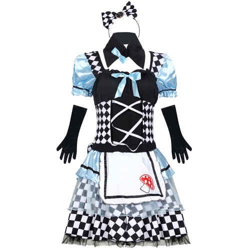 M-XL Halloween costume adult female Ellie maid silk vampire clown lolita tutu princess