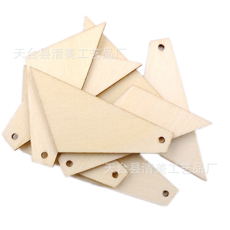 50-55mm troncos de madera con agujeros colgante decoración de madera con agujeros pendientes accesorios