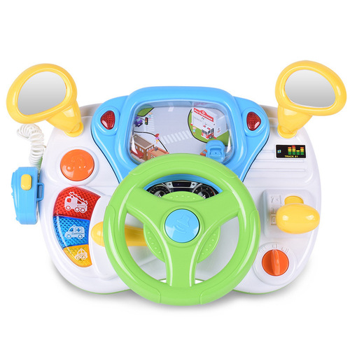 Baoli 1712 music simulation cab baby multi-function game table 1-3 years old enlightenment steering wheel learning table
