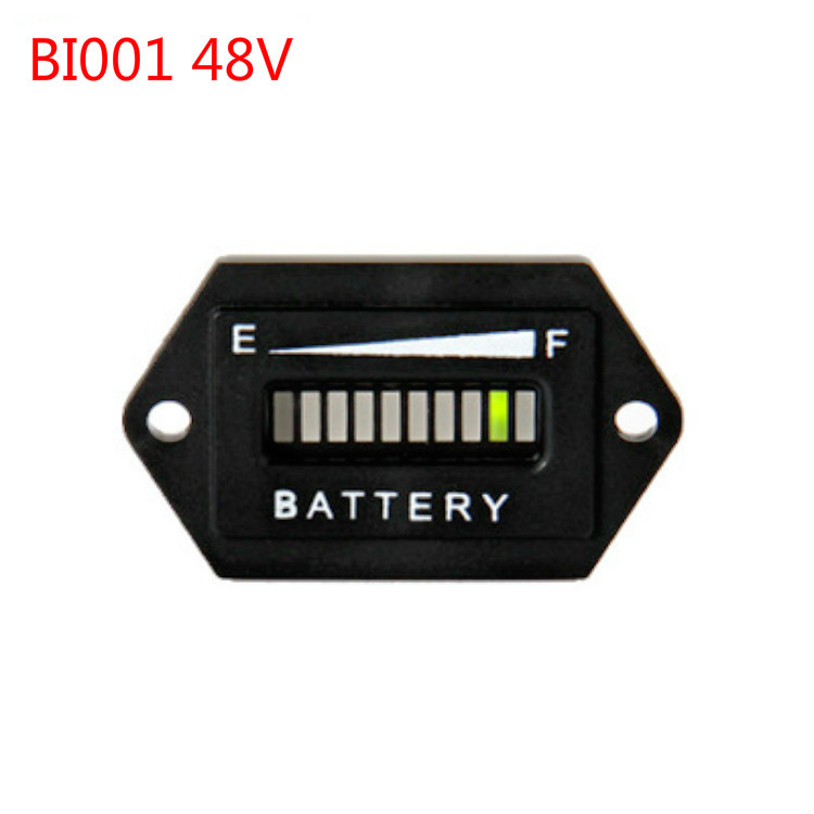 BI001 48V AGV提升机叉车蓄电池10段LED适用显示仪表电量表