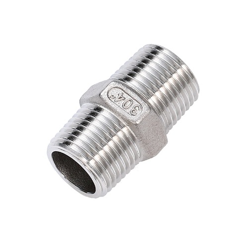 304 stainless steel external wire connector, stainless steel hexagonal wire, stainless steel threaded external wire connector 4 points 6 points