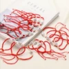 The wealthy cat + necklace thread red rope text style