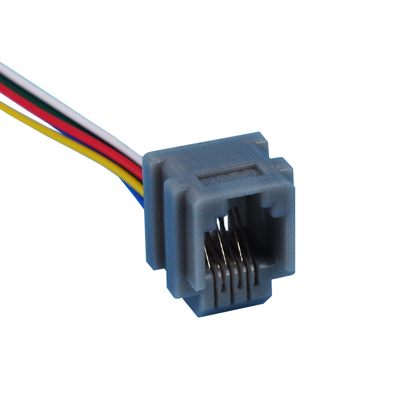 623K+2.0�ӿ� RJ12ˮ��ͷĸ�� 6P6Cͨ�������� PCBͨѶ�Ӳ��