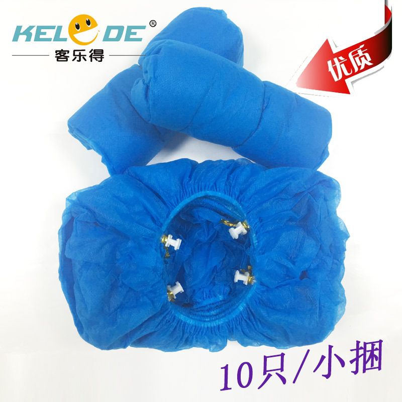 Fábrica al por mayor desechable PE cubierta de zapatos no tejida cubierta de pie engrosada hogar T-tipo máquina de plástico zapatos película antideslizante