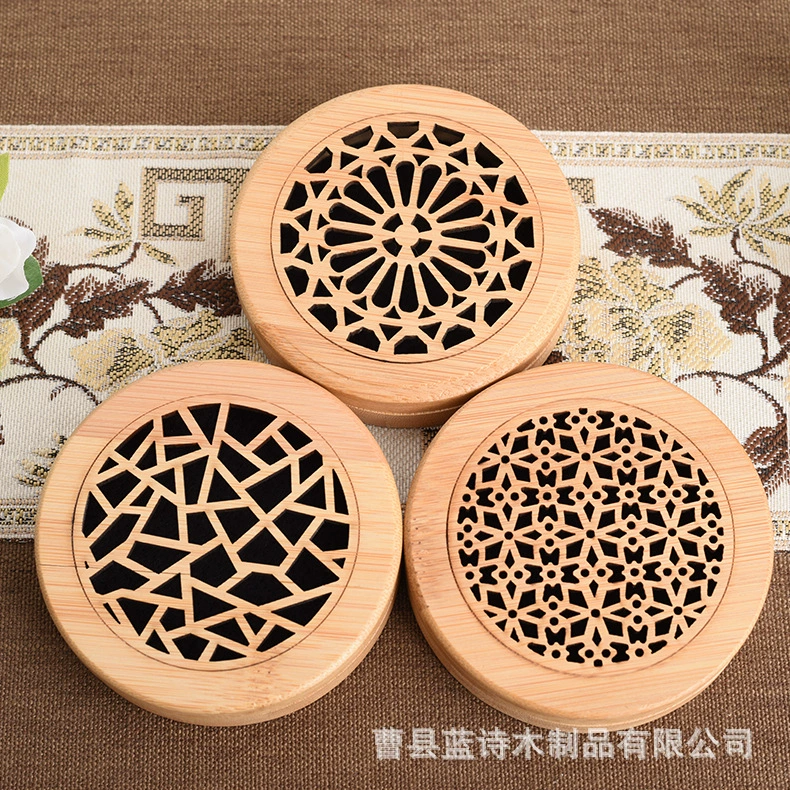 Бамбуковая деревянная курильница для благовоний коробка для благовоний сандалового дерева домашняя Крытая курильница для благовоний курильница из сандалового дерева деревянная курильница