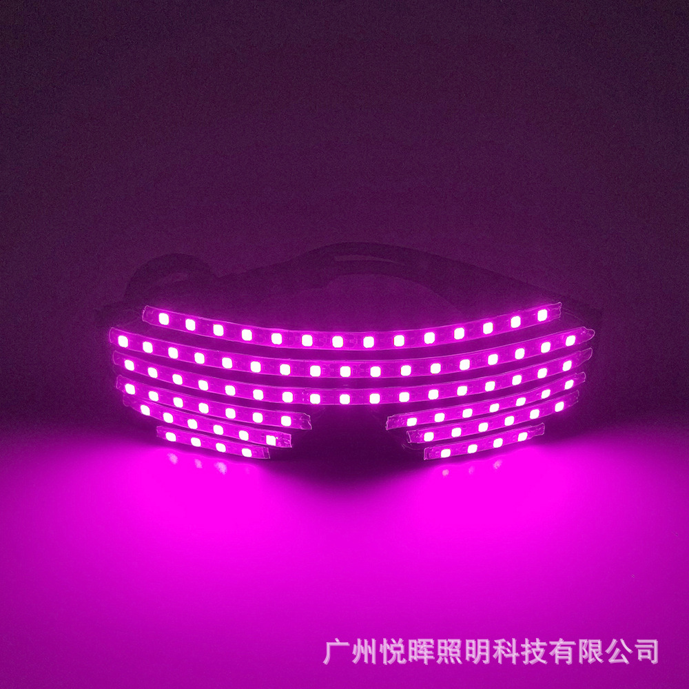 5V LED gafas de obturación bar noche espectáculo luminoso apoyos flash fresco inalámbrico gafas luminosas