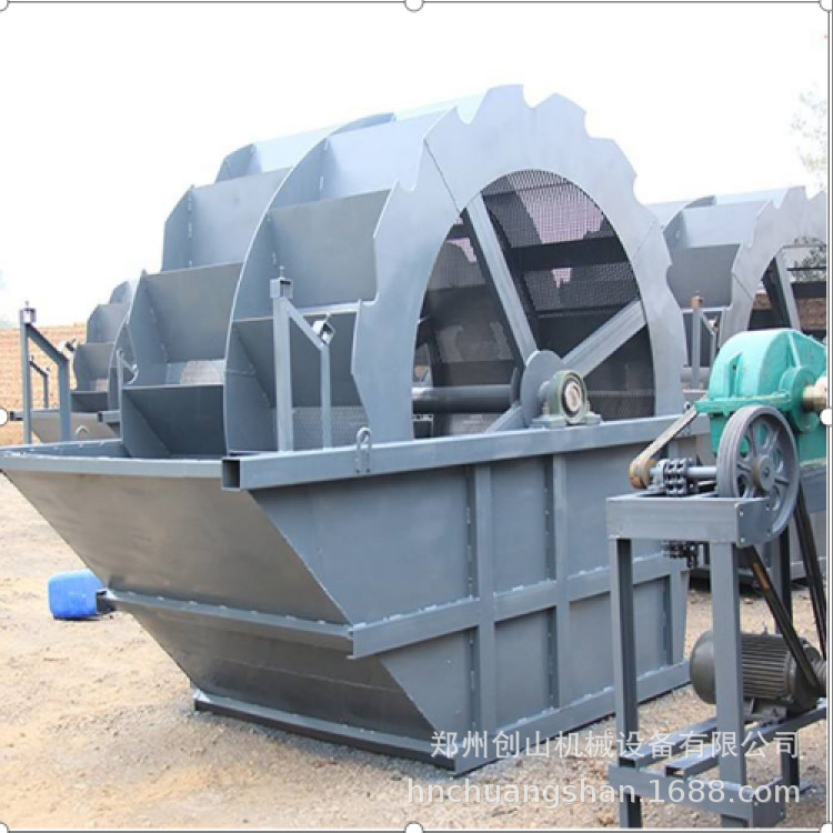 批发水轮捞沙机水斗淘沙机供应水洗洗砂机轮斗洗沙机双轮斗洗砂机