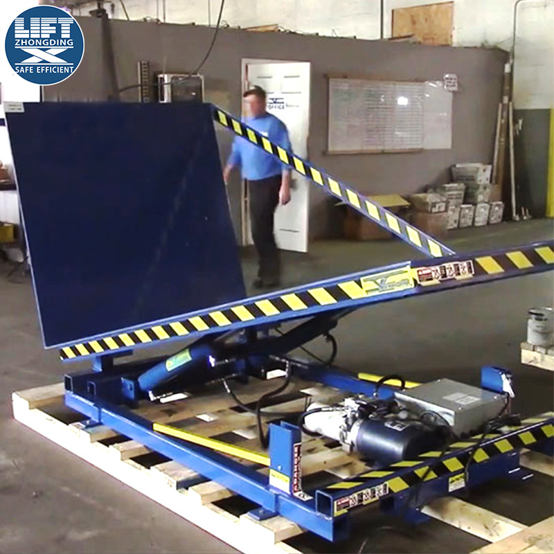 固定翻转上料台 厂家升降平台供应物料反转90度平台可翻转升降机