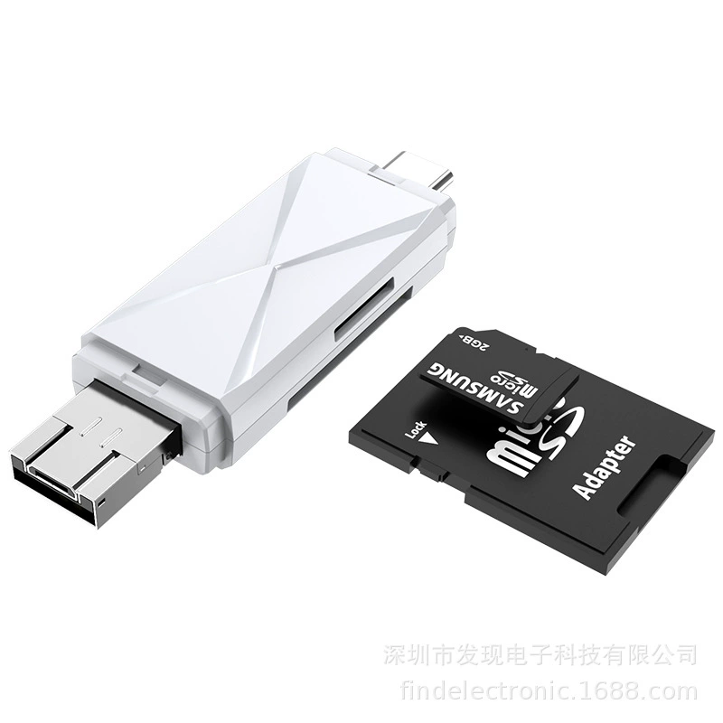 Кардридер Type-C, USB кардридер, микро кардридер, три в одном считывание карт TF SD Cardream